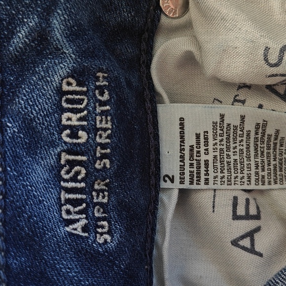 EUC AEO Artist Crop Jeans - Picture 4 of 7